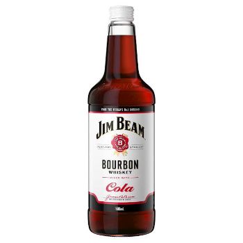 Picture of Jim Beam White Label Kentucky Straight Bourbon Whiskey & Cola 4.8% 12 x 500ml Carton
