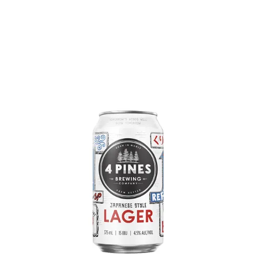 Picture of 4 Pines Japanese Style Lager 18 x 375ml Cans