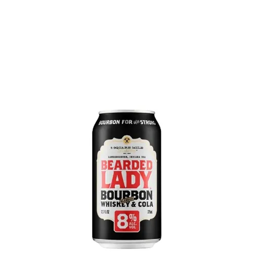 Picture of Bearded Lady Bourbon Blended Whiskey & Cola 8% 30 x 375ml Carton