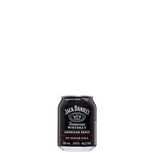 Picture of Jack Daniels American & No Sugar Cola 250ml