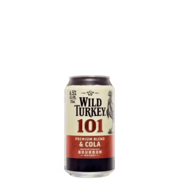 Picture of Wild Turkey 101 Bourbon & Cola Cans 10 Pack 375ml